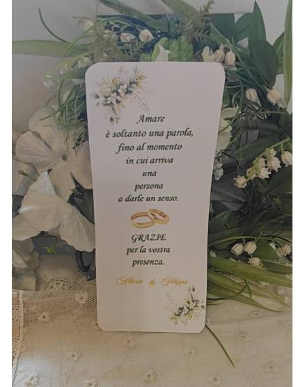 Segnalibro Matrimonio 