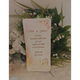 SEGNAPOSTO MATRIMONIO CON FEDI