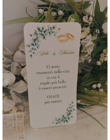 Segnalibro Matrimonio 