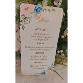 MENU' DI NOZZE CON FIORI