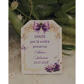 TAG MATRIMONIO CON FIORI
