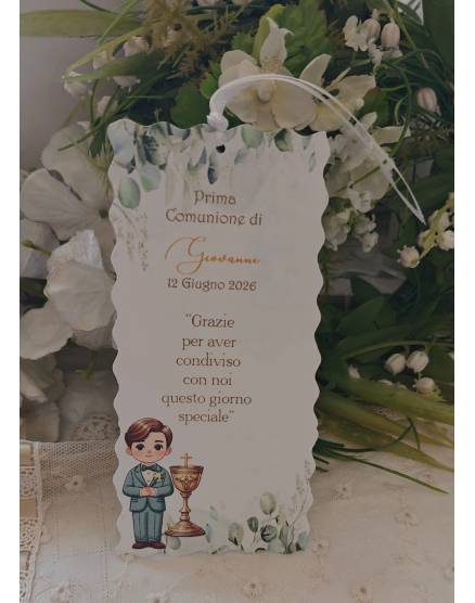SEGNALIBRO PRIMA COMUNIONE 