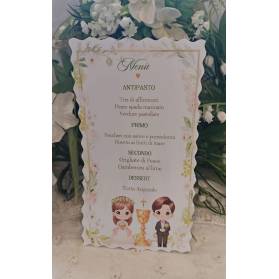 MENU' PRIMA COMUNIONE FRATELLI