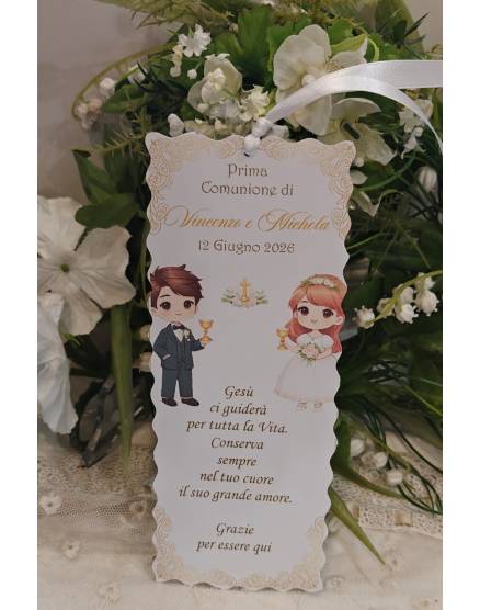 SEGNALIBRO PRIMA COMUNIONE 