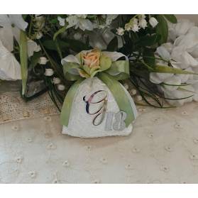 SACCHETTO 18 ANNI CON INIZIALI IN PLEXI