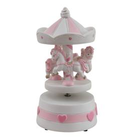 CARILLON GIOSTRINA CON CAVALLINI CON CUORI ORO