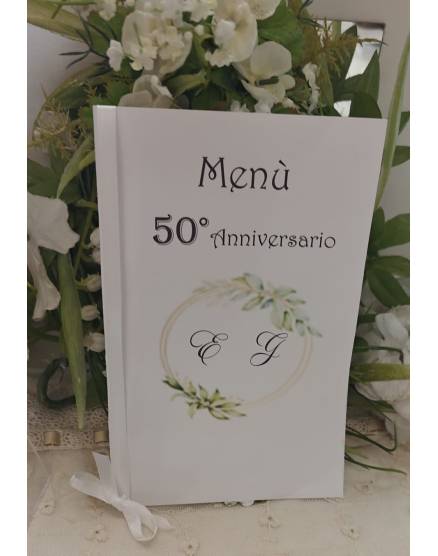 MENU' PERSONALIZZATO NOZZE D'ORO