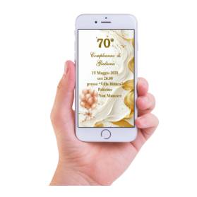 INVITO DIGITALE 70 ANNI DONNA