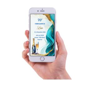 INVITO DIGITALE 70 ANNI UOMO