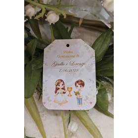 TAG PRIMA COMUNIONE FRATELLI PERSONALIZZATO