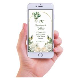 INVITO DIGITALE 70 ANNI DONNA