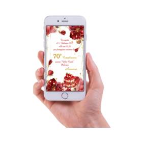 INVITO DIGITALE 70 ANNI DONNA