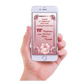 INVITO DIGITALE 70 ANNI DONNA
