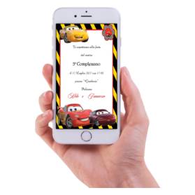 INVITO DIGITALE COMPLEANNO CARS FRATELLI
