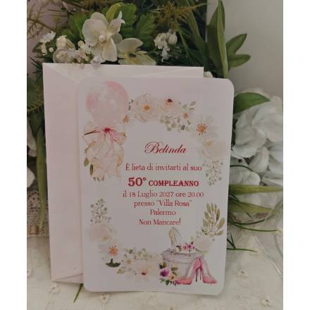 INVITO COMPLEANNO DONNA