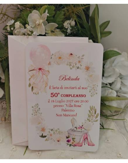 INVITO COMPLEANNO DONNA