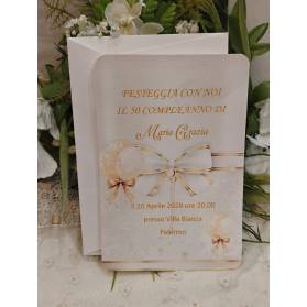 INVITO 50 ANNI DONNA CON BUSTA