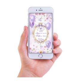 INVITO DIGITALE 18 ANNI RAGAZZA