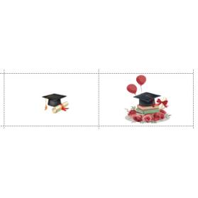 BIGLIETTINO CONFETTI LAUREA CON TOCCO