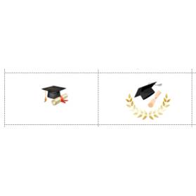 BIGLIETTINO CONFETTI LAUREA CON TOCCO