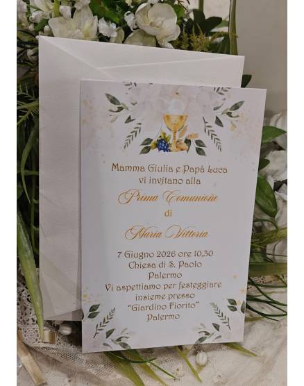 INVITO PRIMA COMUNIONE