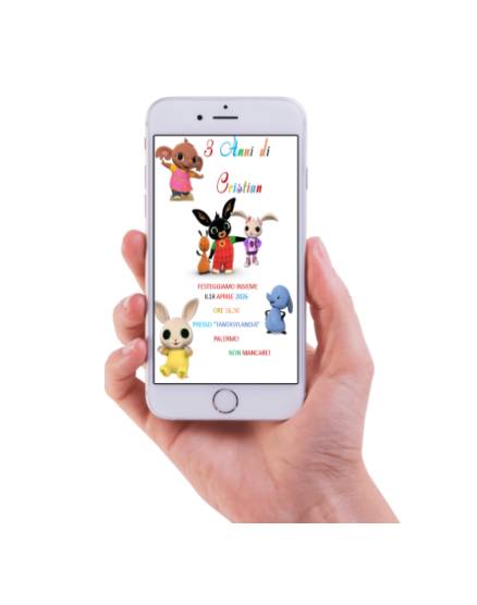 INVITO DIGITALE COMPLEANNO TOPOLINO