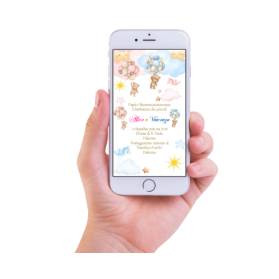 INVITO DIGITALE BATTESIMO GEMELLI ORSETTI