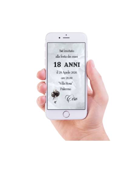 INVITO DIGITALE 18 ANNI