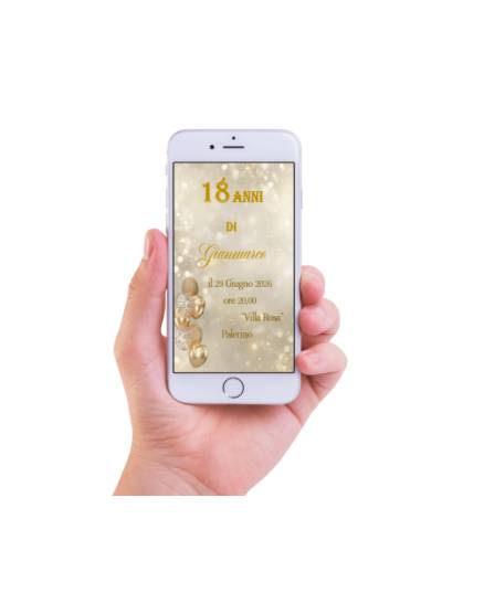 INVITO DIGITALE 18 ANNI