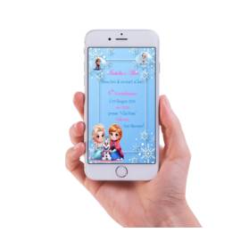 INVITO DIGITALE COMPLEANNO BAMBINI FROZEN
