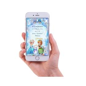 INVITO DIGITALE COMPLEANNO FROZEN