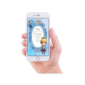 INVITO DIGITALE COMPLEANNO PICCOLO PRINCIPE