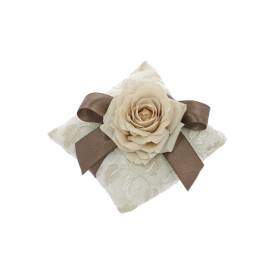 CUSCINO RICAMATO CON FIORE