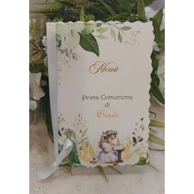 MENU' PRIMA COMUNIONE SPIGHE RAGAZZA