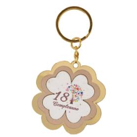 BOMBONIERA PORTACHIAVI 18 ANNI LEGNO0 E PLEXI
