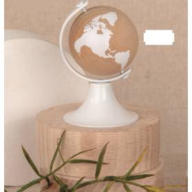 MAPPAMONDO IN LEGNO CON CONFETTI