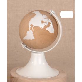 MAPPAMONDO IN LEGNO CON CONFETTI