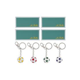 PORTACHIAVE PALLONE METALLO CON ASTUCCIO