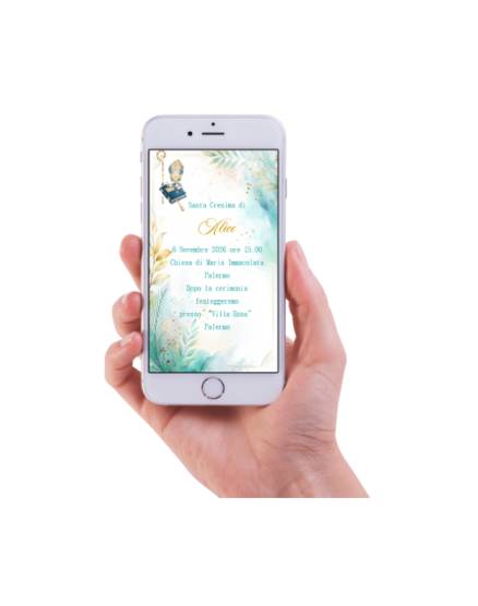 INVITO DIGITALE SANTA CRESIMA IN 12 ORE