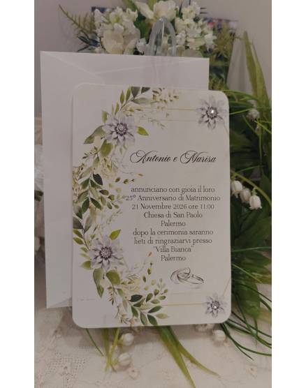 INVITO NOZZE D'argento