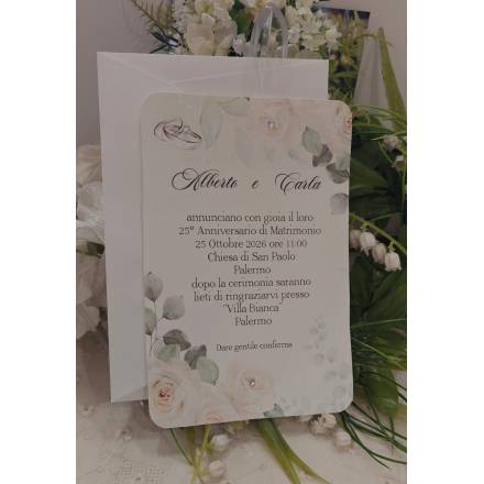 INVITO NOZZE D'argento