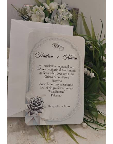 INVITO NOZZE D'argento