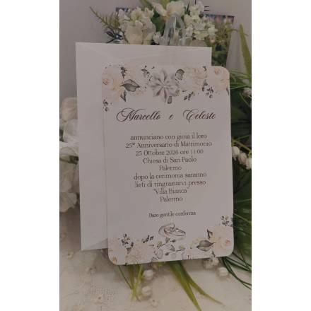 INVITO NOZZE D'argento