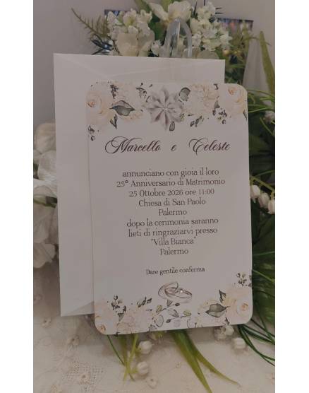 INVITO NOZZE D'argento