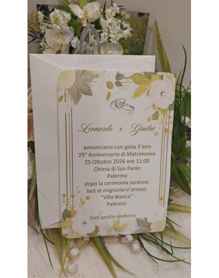 INVITO NOZZE D'argento