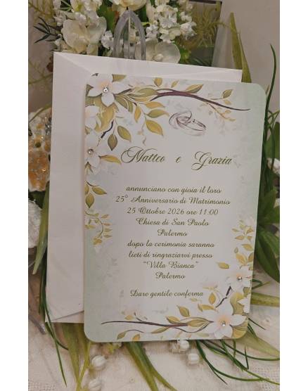 INVITO NOZZE D'argento