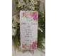 SEGNAPOSTO NOZZE D'ARGENTO ROSE ROSSE