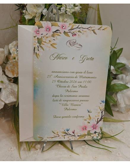 INVITO NOZZE D'argento