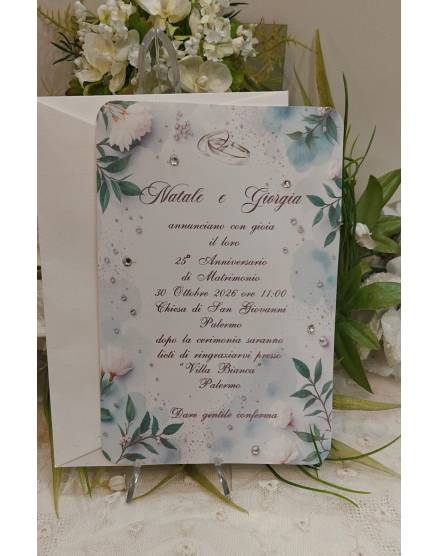 INVITO NOZZE D'argento