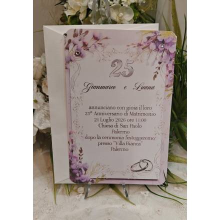 INVITO NOZZE D'argento